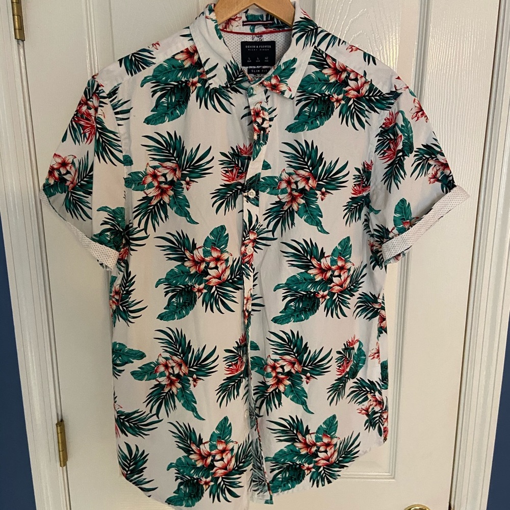 Denim & Flower Men’s L Polo - Slim Fit